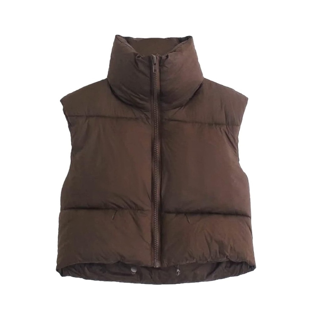Brown Puffer Vest